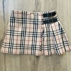Burberry Plaid Skirt
